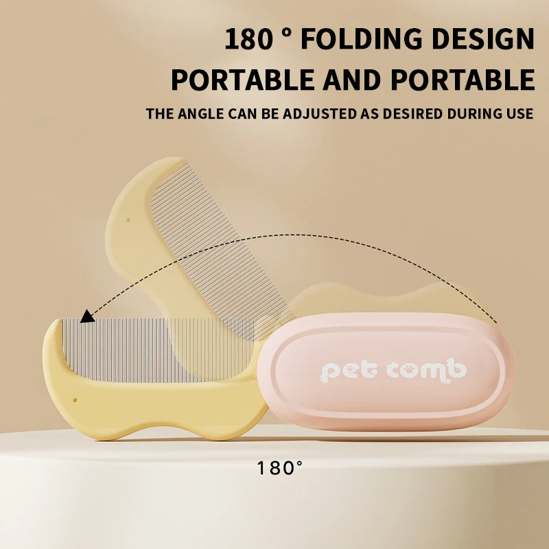 Peine desenredante plegable para gatos y perros, quita pelo suelto - imagen 5