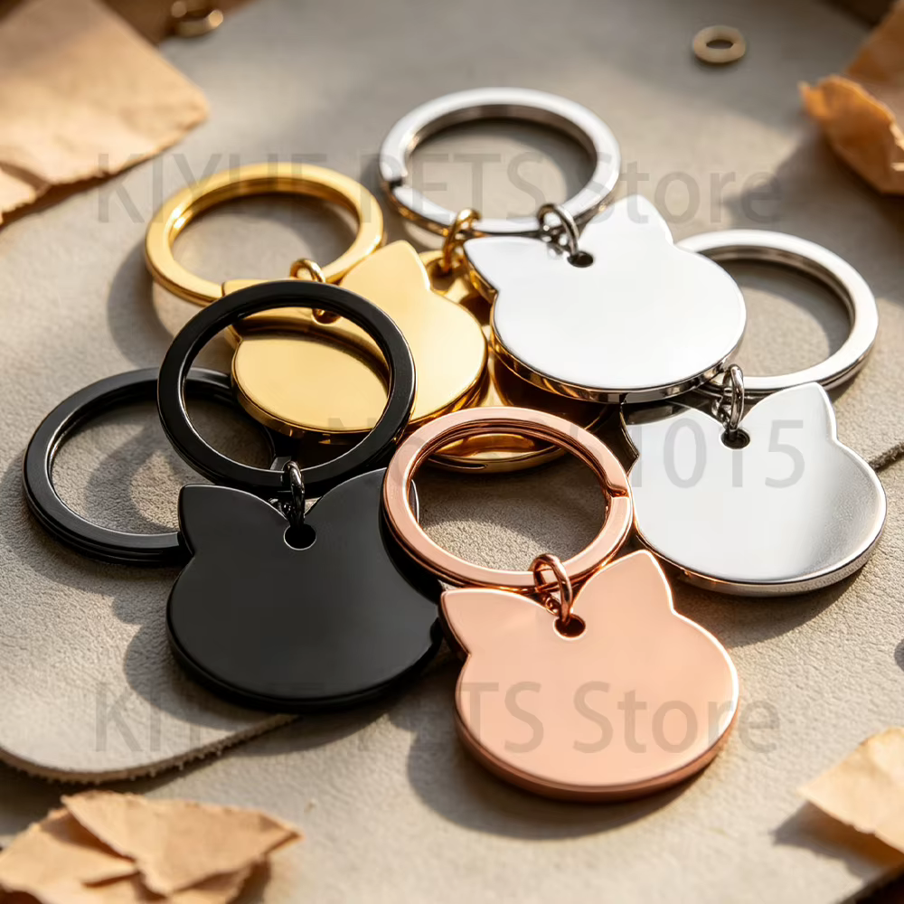 Etiqueta Antipérdida Personalizada para Perros y Gatos – Grabado en Acero Inoxidable - imagen 3