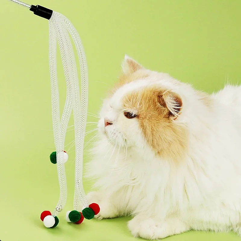 Bola de lana colorada para gatos