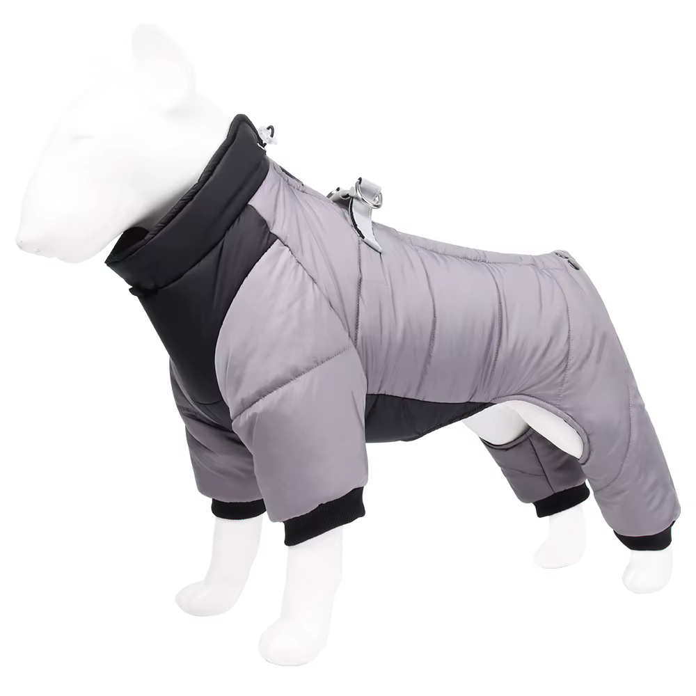 Chaqueta de invierno para perro con capucha ajustable