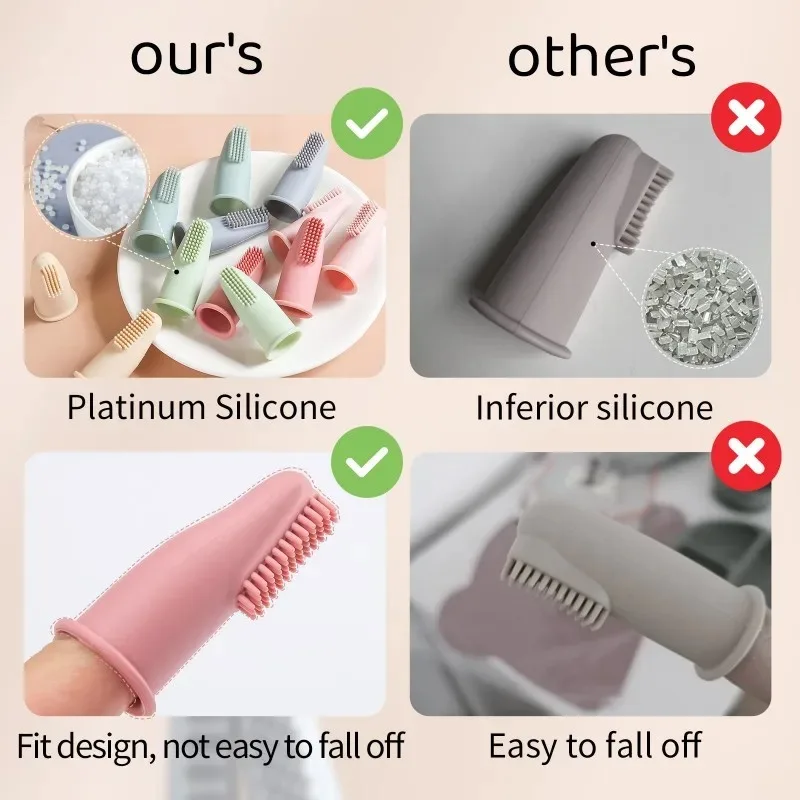 Cepillo dental de silicona suave para perros y gatos - imagen 4