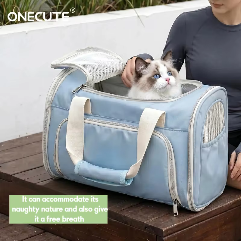Mochila transportín transpirable para gatos y perros en viajes - imagen 3