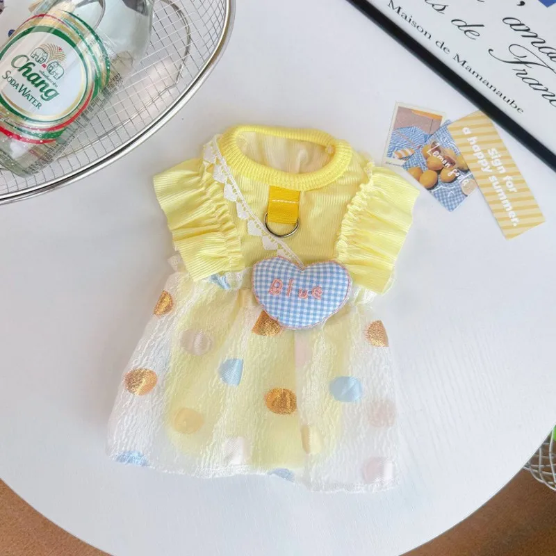 Vestido de verano para perro Chihuahua: ropa fresca con puntos - imagen 5