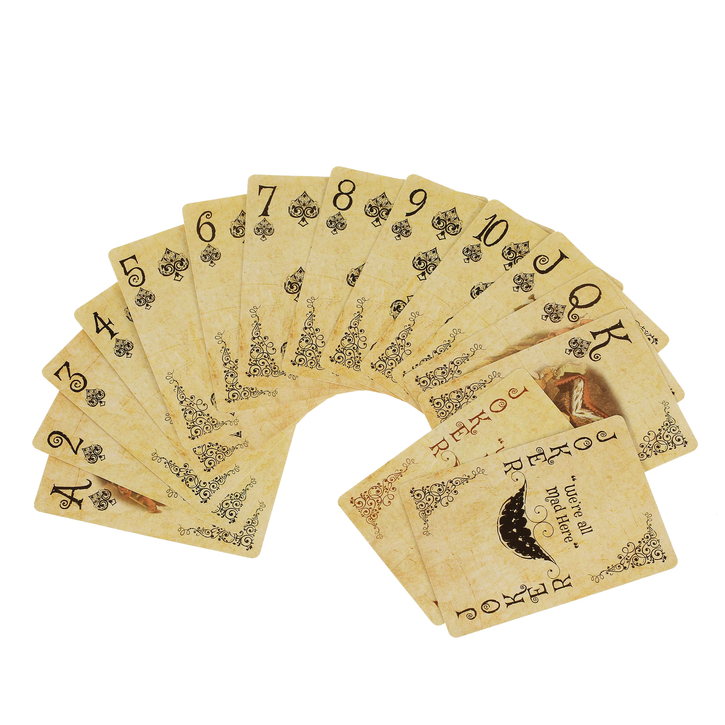 Ilustración de Alicia y el Sombrerero en las cartas