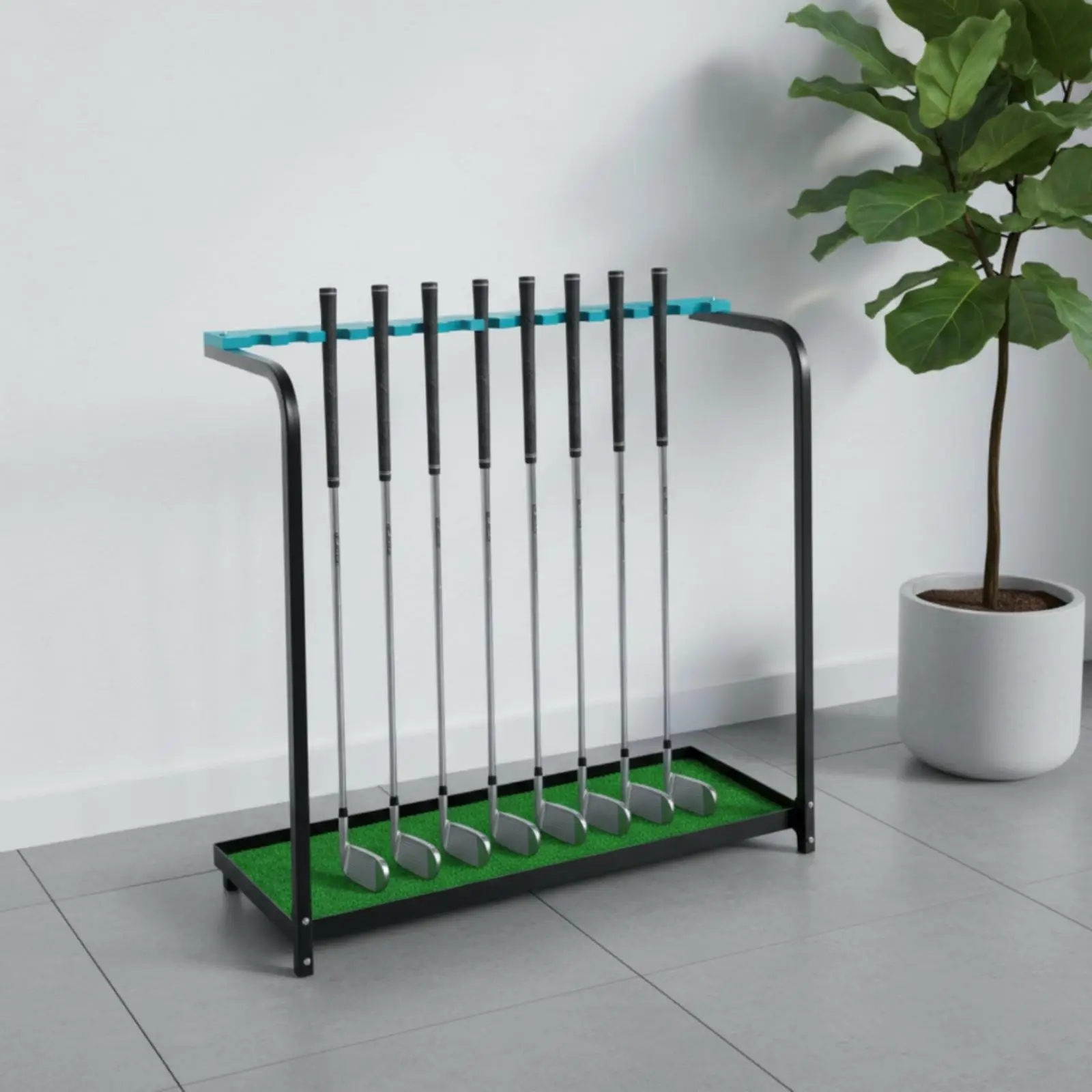 Porta palos de golf metálico – Soporte independiente para jardín