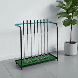 Porta palos de golf metálico – Soporte independiente para jardín