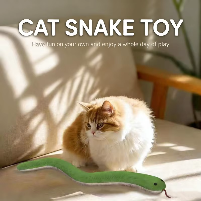 Juguete Serpiente Resistente para Gatos con Sonido y Limpieza Dental - imagen 3