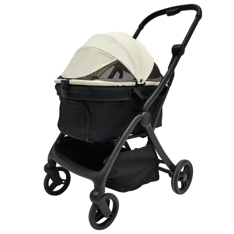 Carrito portátil para perros medianos con doble freno - imagen 4