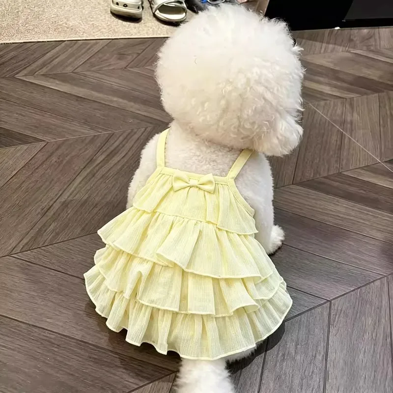 Vestido de verano transpirable para perros pequeños, estilo princesa - imagen 2