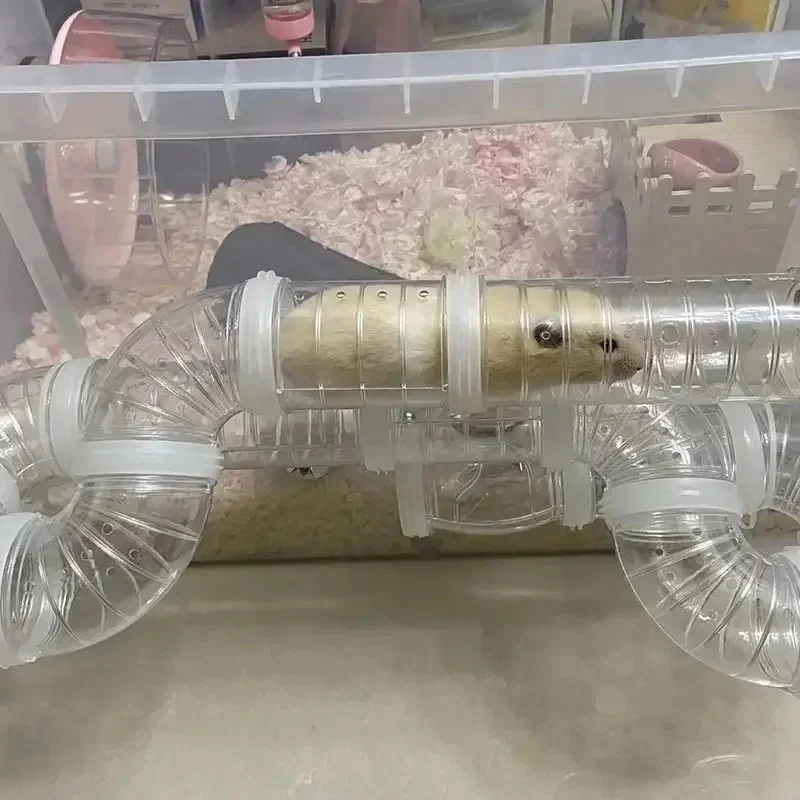 Tubo conexión para hámster – Túnel extensible para jaula - imagen 4