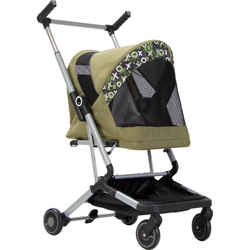 Carrito plegable para perros y gatos ligero y espacioso