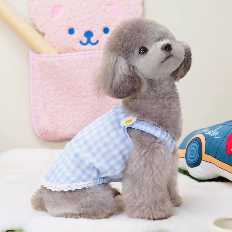 Vestido de verano estampado con margaritas para perros y gatos - imagen 4