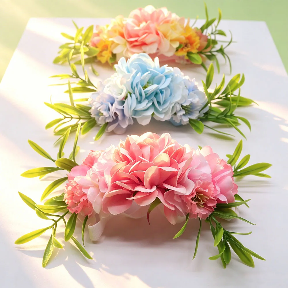 Lazo ajustable para cachorro con forma de flor en tono pastel