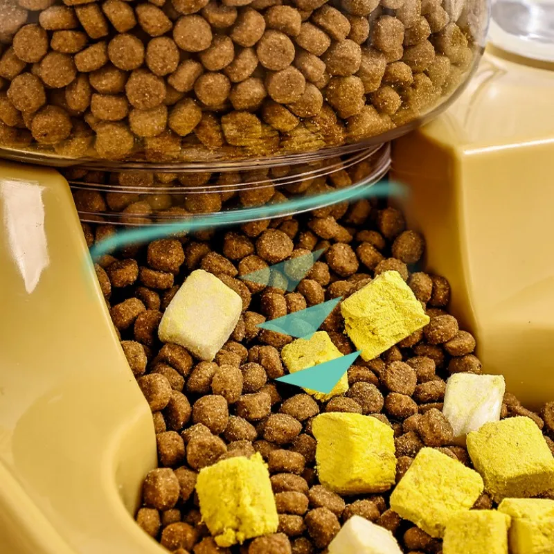 Comedero automático 2 en 1 para gatos y perros con doble cuenco - imagen 5