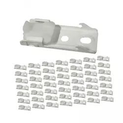 Soporte riel cortina blanco hierro – Compatible 18-20mm