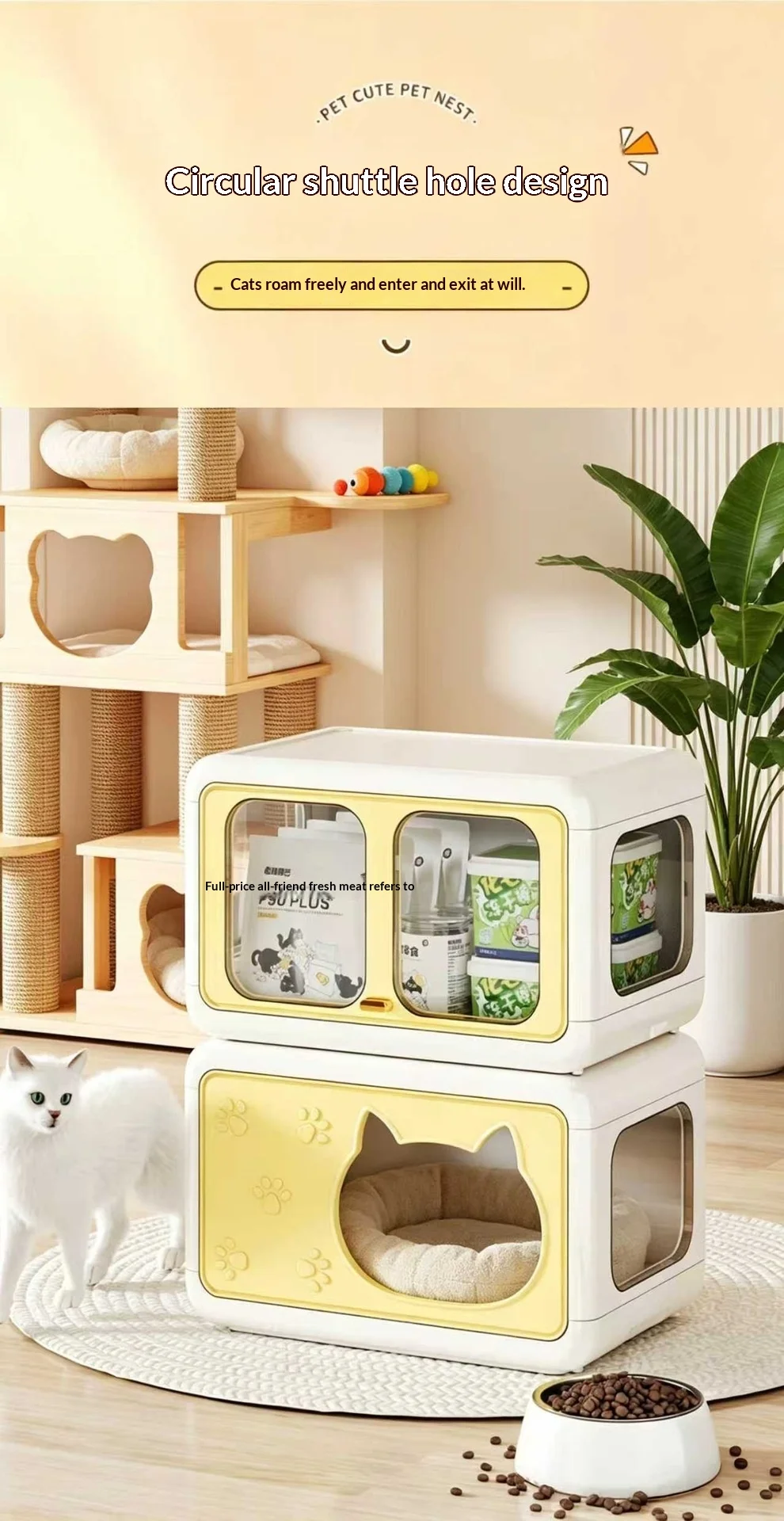 Detalle del diseño semicerrado CozyVilla