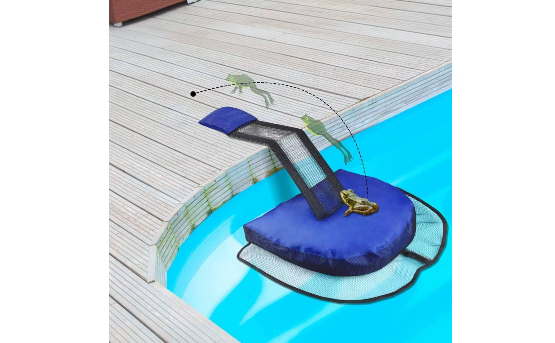 Red de escape flotante para animales pequeños