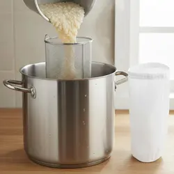 Colador profundo de malla para bebidas fermentadas de arroz, cesta