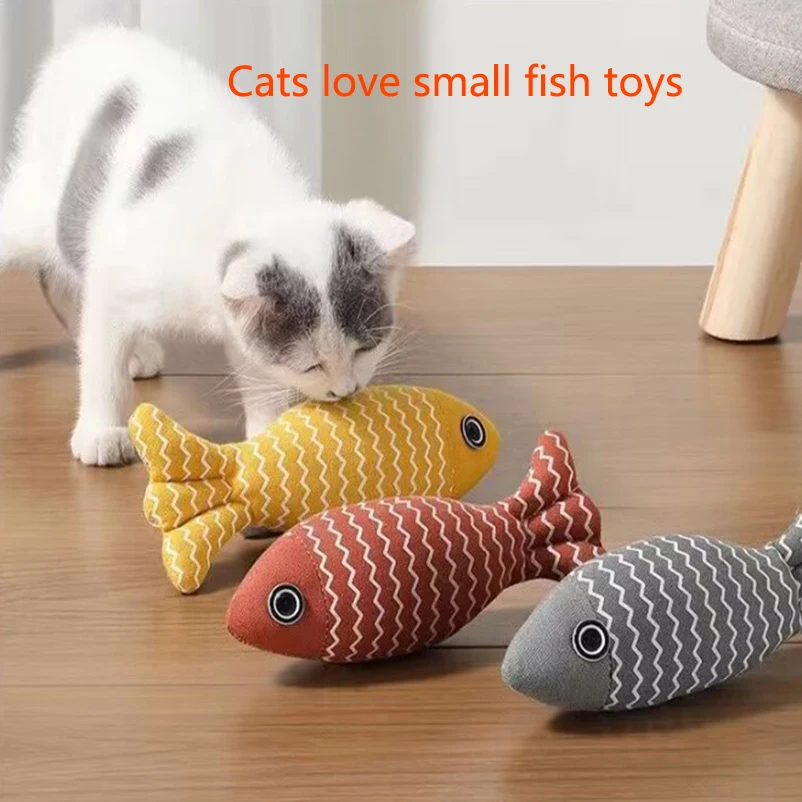 Juguetes de pescado con catnip para gatos: peluche masticable - imagen 4