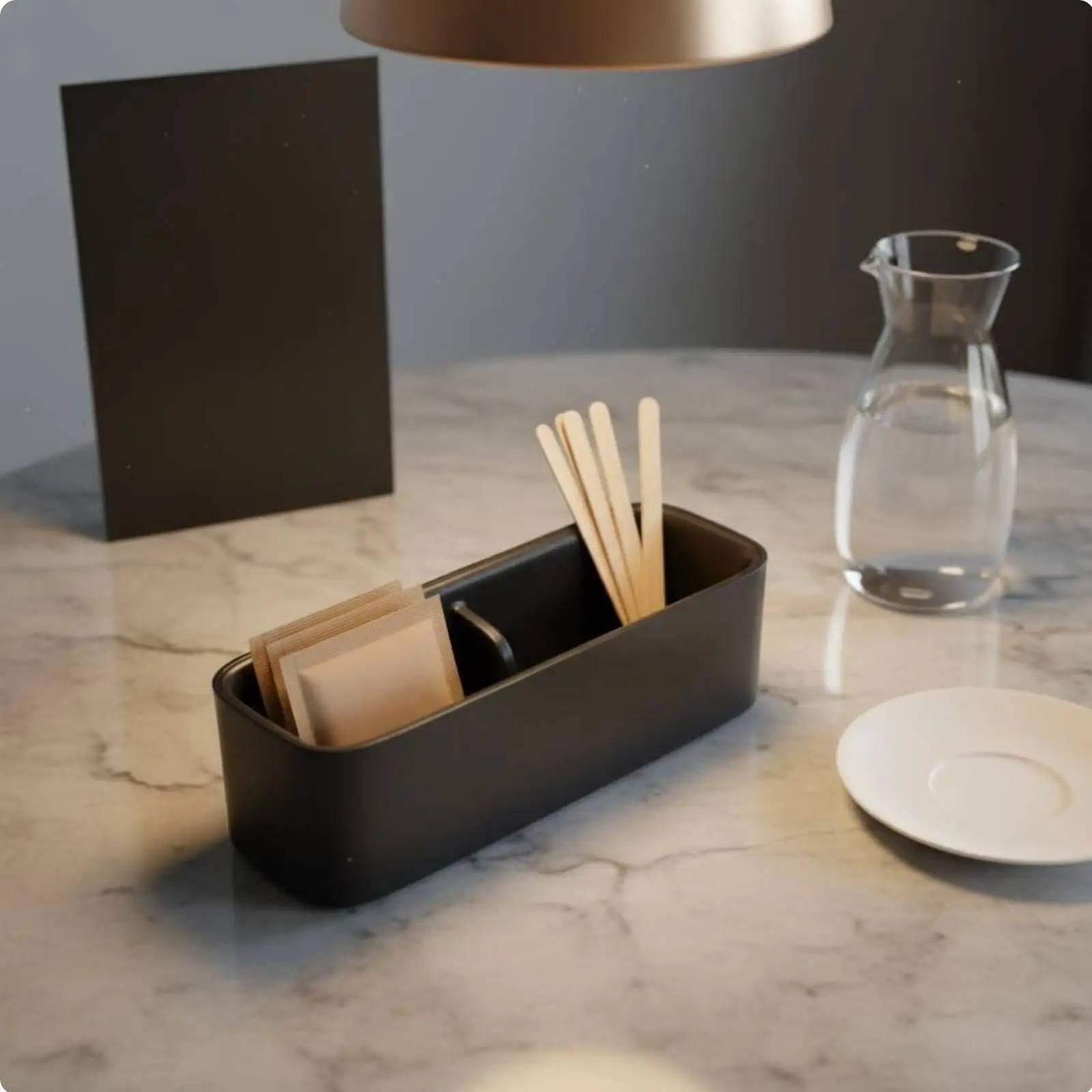 Dispensador de bolsitas de té – Cajita organizadora minimalista para infusiones - imagen 4