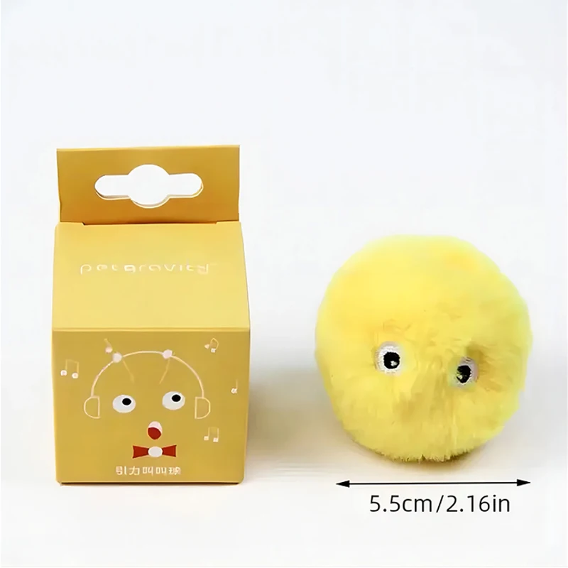 Pelota interactiva sonora para gatos detalle