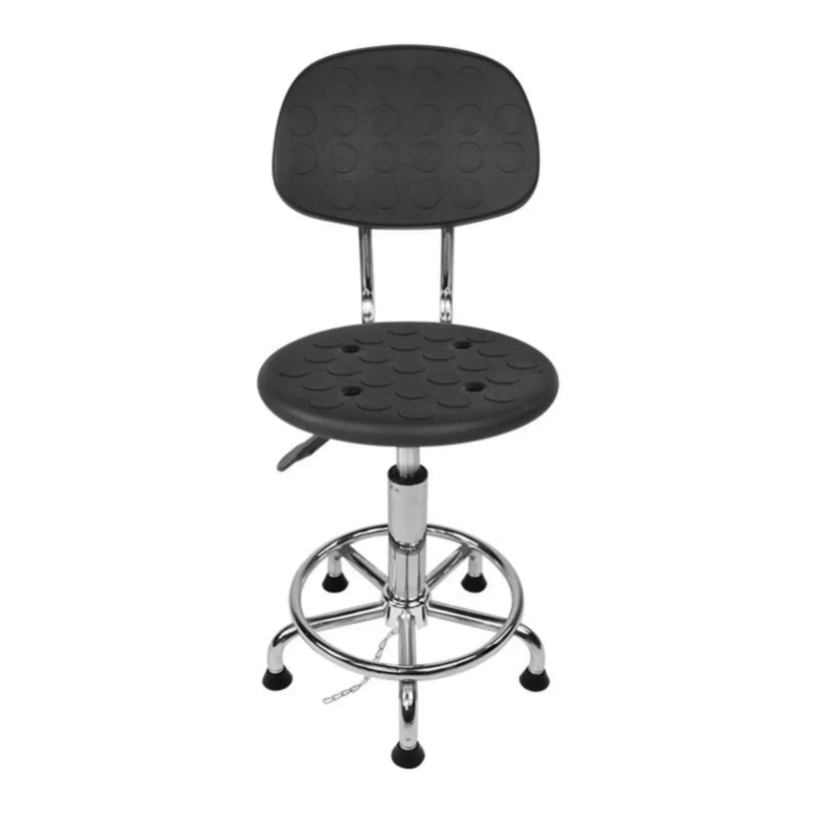 Silla de Laboratorio Giratoria con Ruedas – Asiento Ajustable Anti-PU - imagen 2
