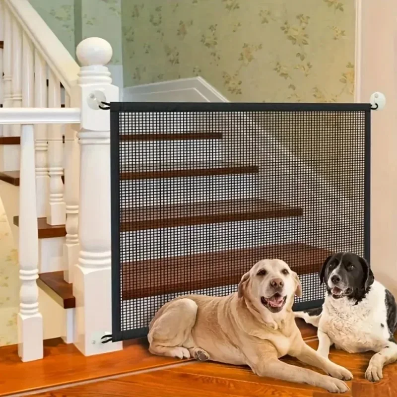 Barrera plegable sin taladros para perros - Montaje a presión - imagen 4