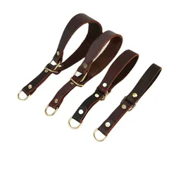 Collar martingale de cuero resistente con tope para perro pequeño