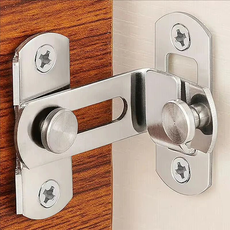 Cerradura de palanca de acero para puertas correderas de mascotas 90°/180° - imagen 3