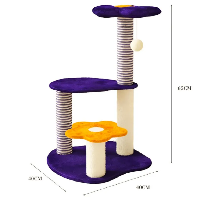 Árbol rascador para gatos NIU DU RUI con poste de sisal