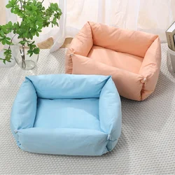 Cama sofá desmontable de lona para gatos y perros, todo el año