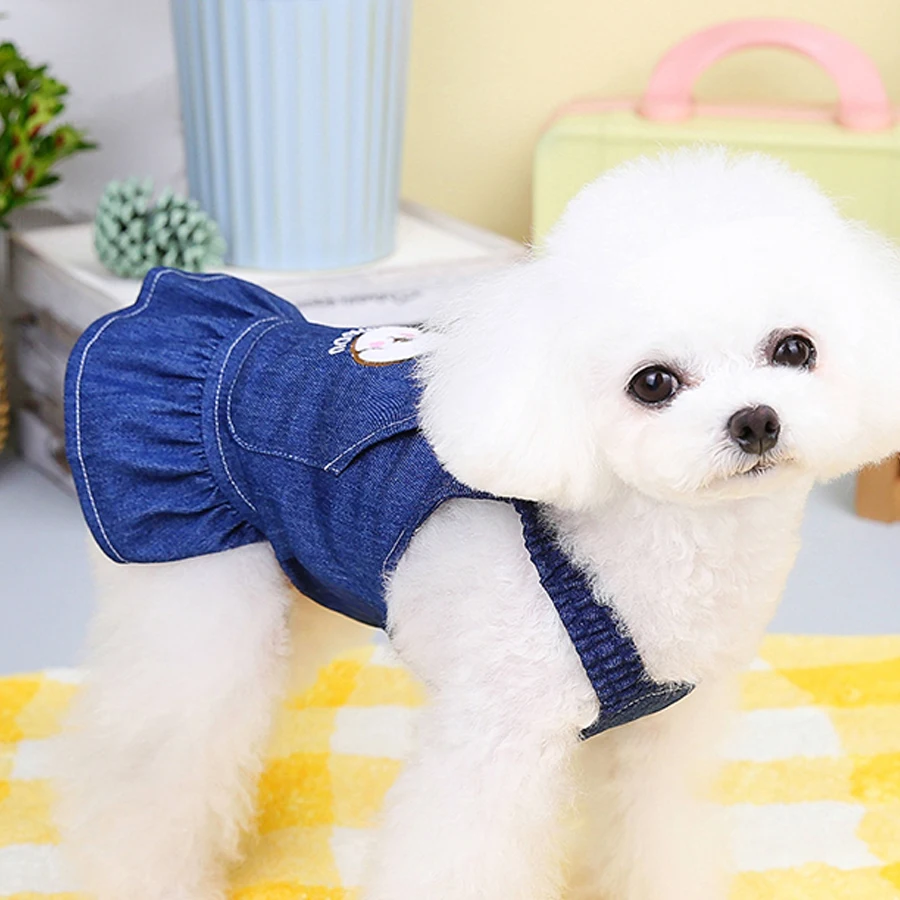Mascota con falda Pawstrip en foto