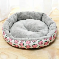 Cama cálida y suave para perros y gatos con base antideslizante