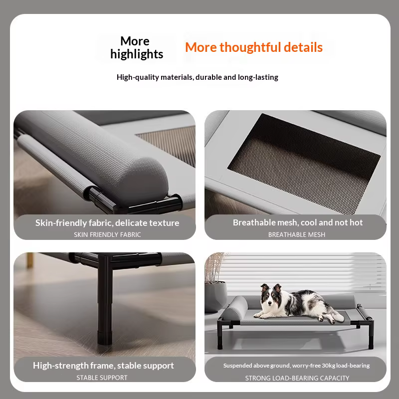 Cama elevada desmontable e impermeable para perros y gatos - imagen 3