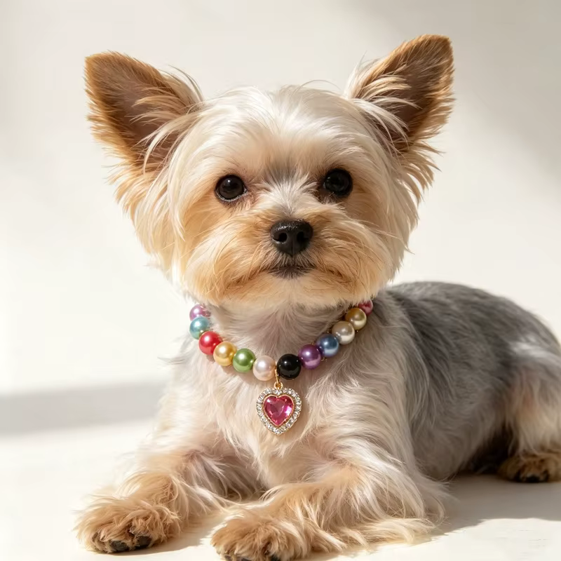 Collar de perlas grandes para perros pequeños y gatos - imagen 5