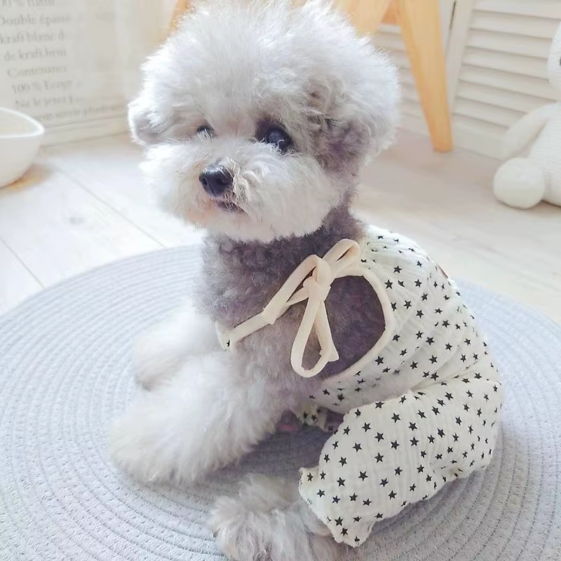 Mono de verano con estrellas para perros y gatos – Pelele para Yorkie