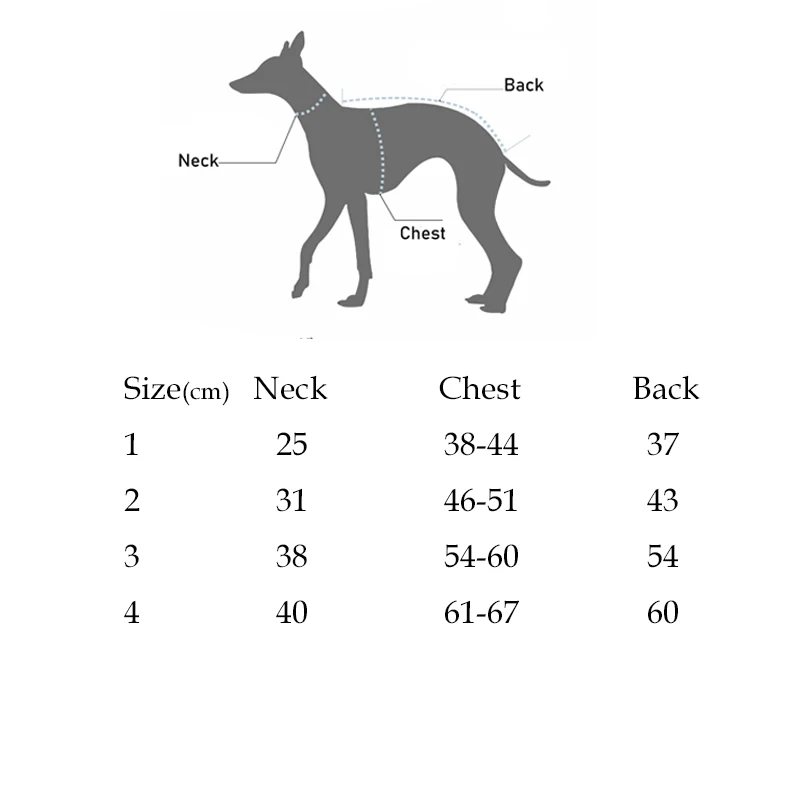 Abrigo de PU para galgo italiano visto de lado