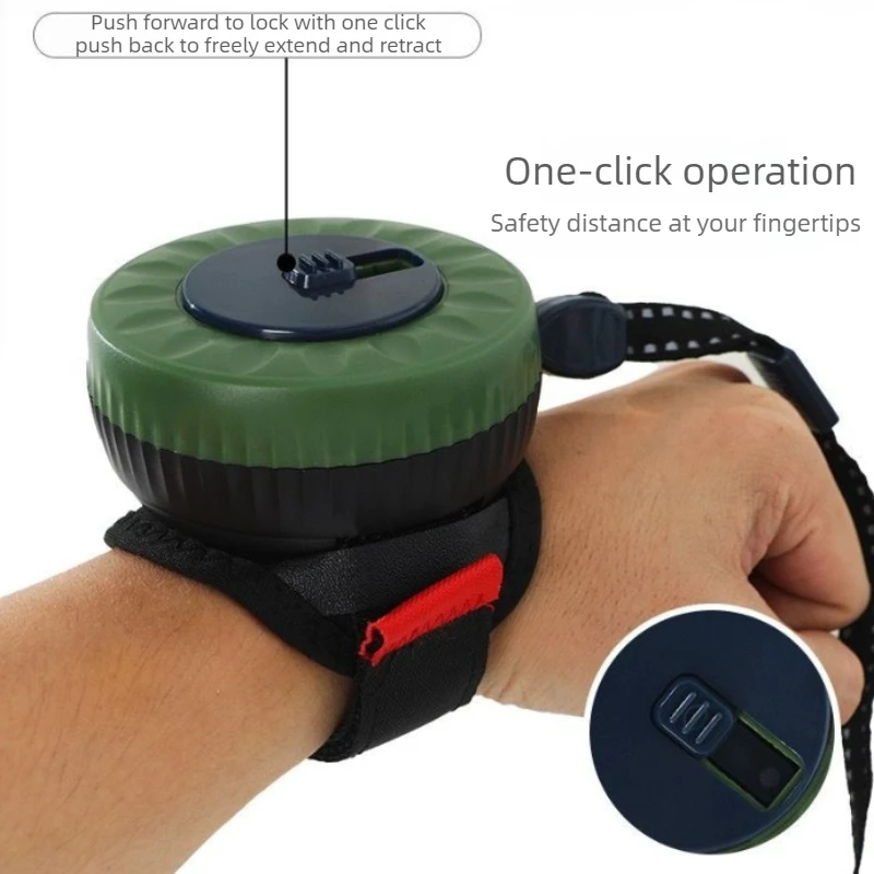 Correa retráctil automática para perros pequeños y medianos, muñequera - imagen 2
