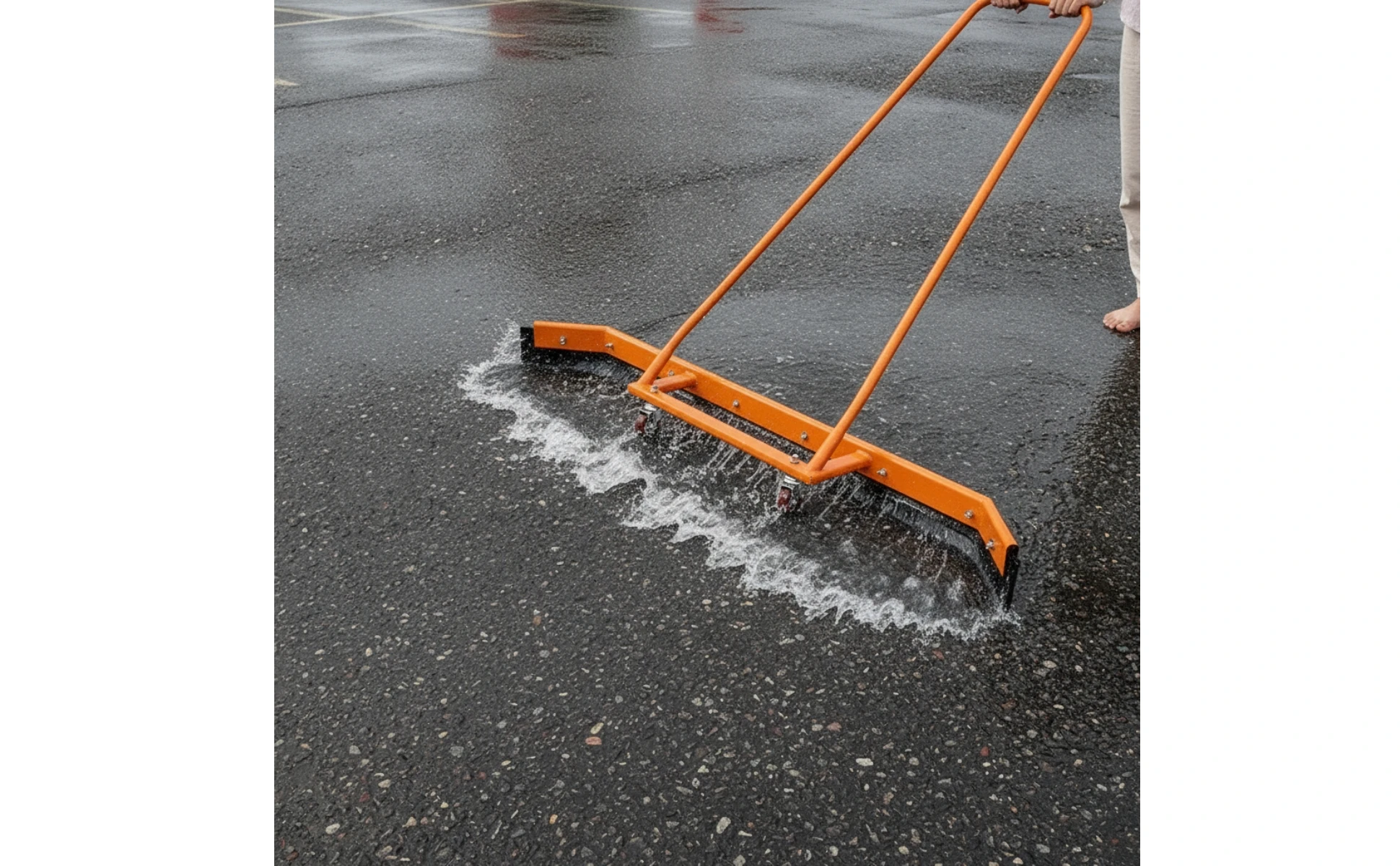 Raspador de Agua con Ruedas empaquetado y listo para envío