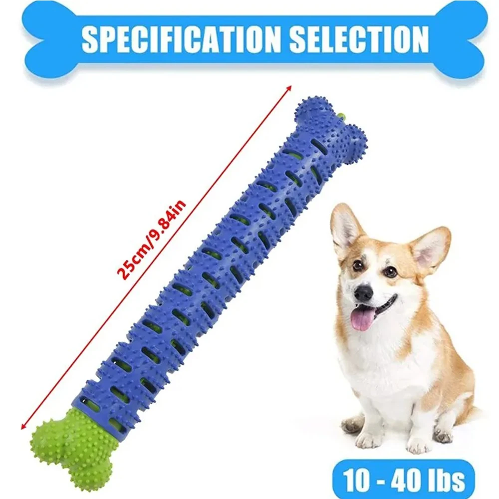 Juguete masticable de goma para perros: cepillo dental y masaje - imagen 5