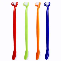 Cepillo de dientes doble para perros y gatos: limpieza bucal