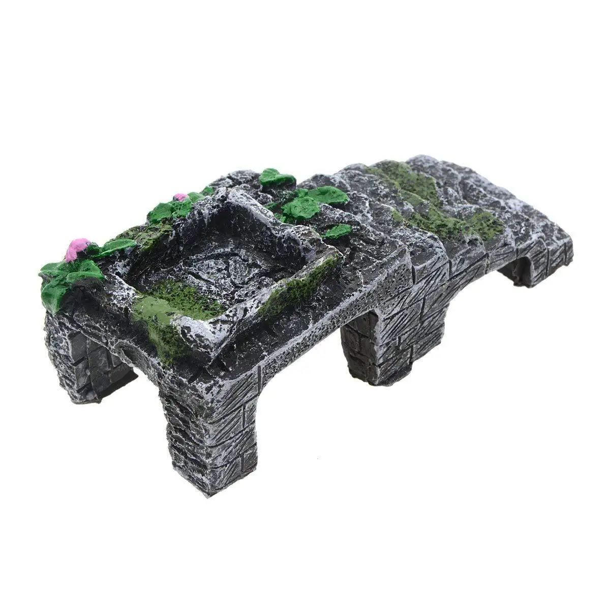 Plataforma de descanso para tortugas: cueva y decoración de acuario - imagen 2
