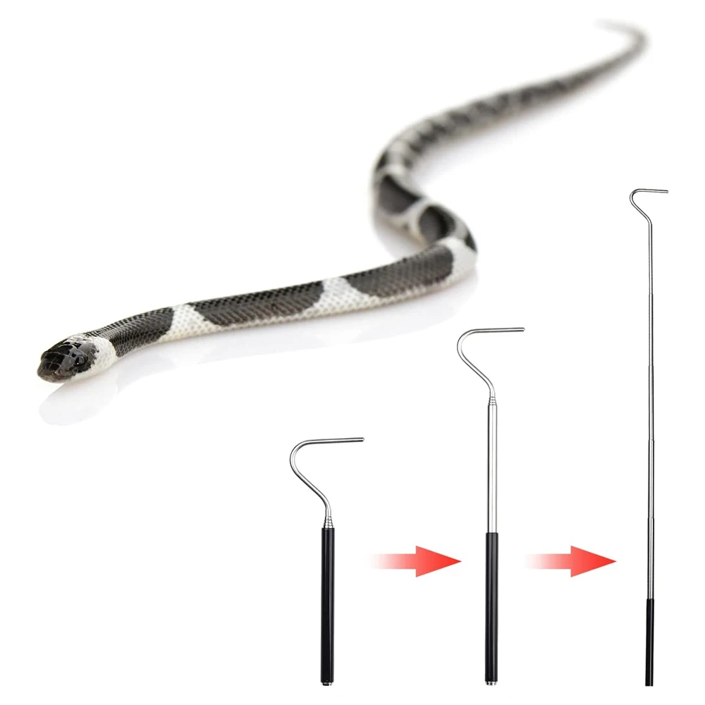 Pinza extensible anti-mordeduras para serpientes, gancho telescópico - imagen 2