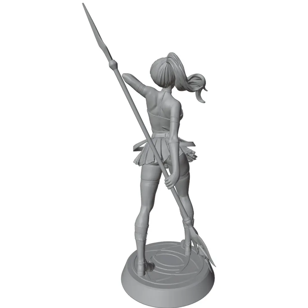 MiniFigura Resina 1/24 Escala 75mm – Kit DIY Impresión 3D Anime Sin Montar - imagen 4