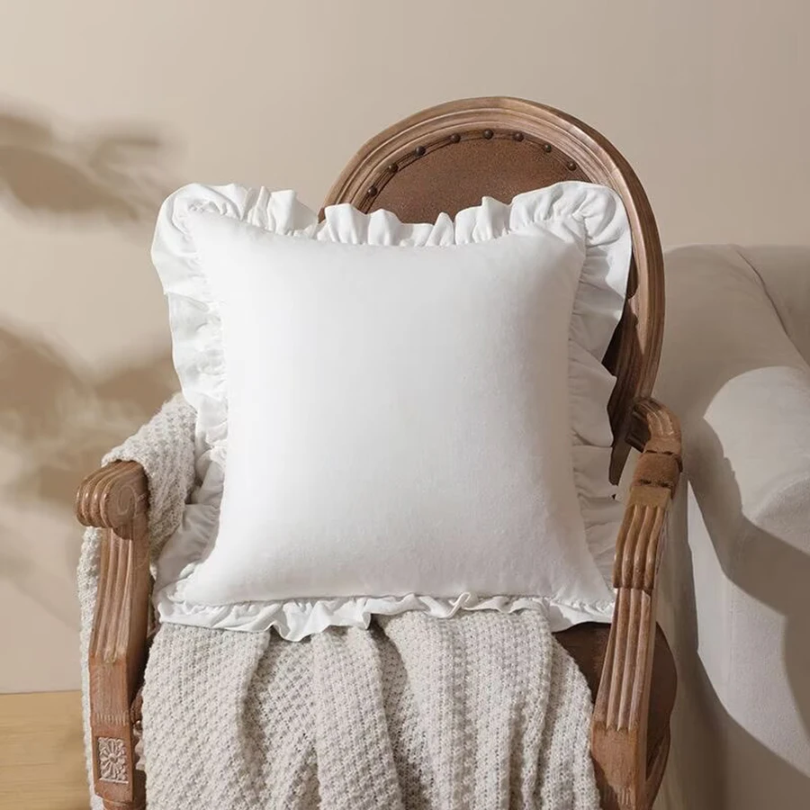 Funda de cojín con volantes para gatos y perros – suave y decorativa - imagen 5
