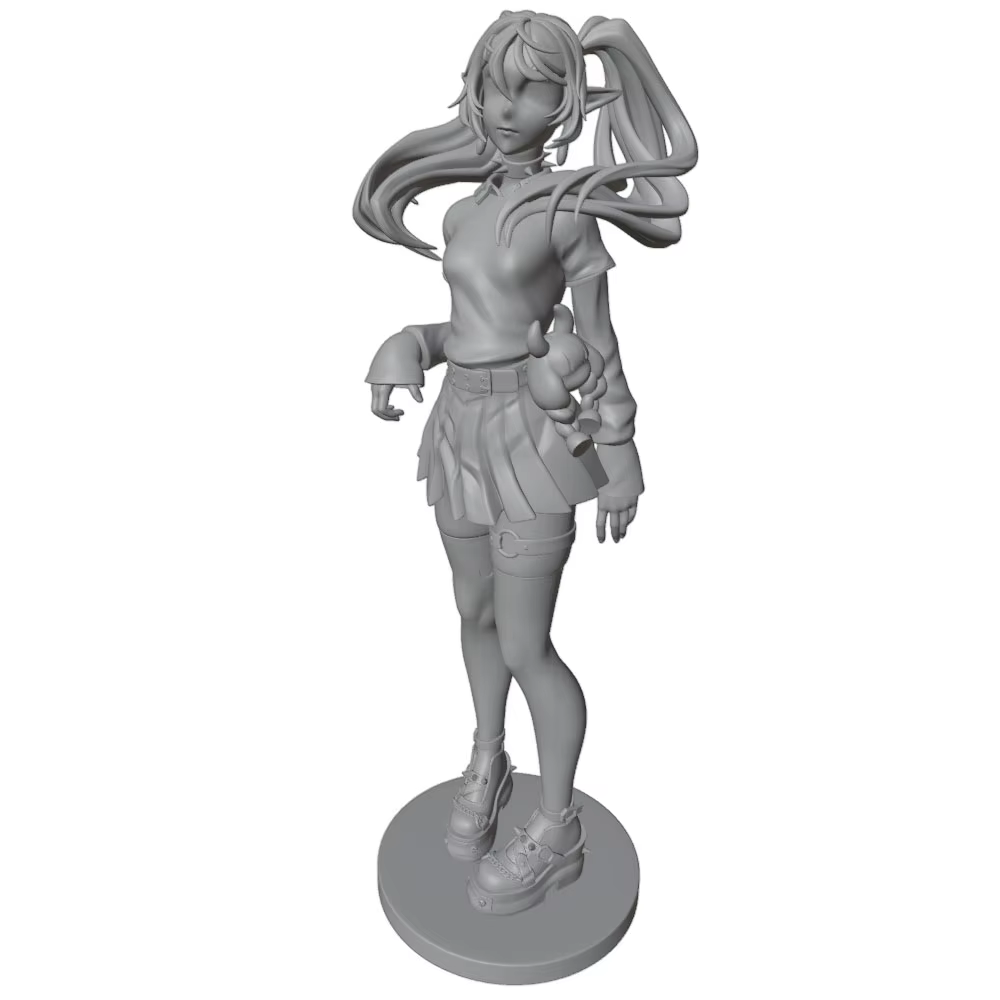 Miniatura figura decorativa de resina gris para gatos y perros - imagen 4