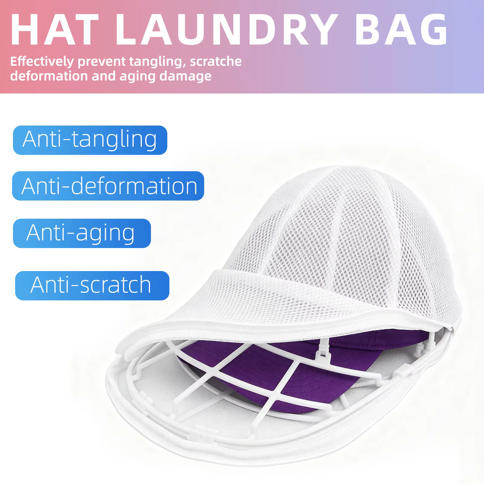 Bolsa de lavado doble capa desmontable para gorras de gatos y perros - imagen 3