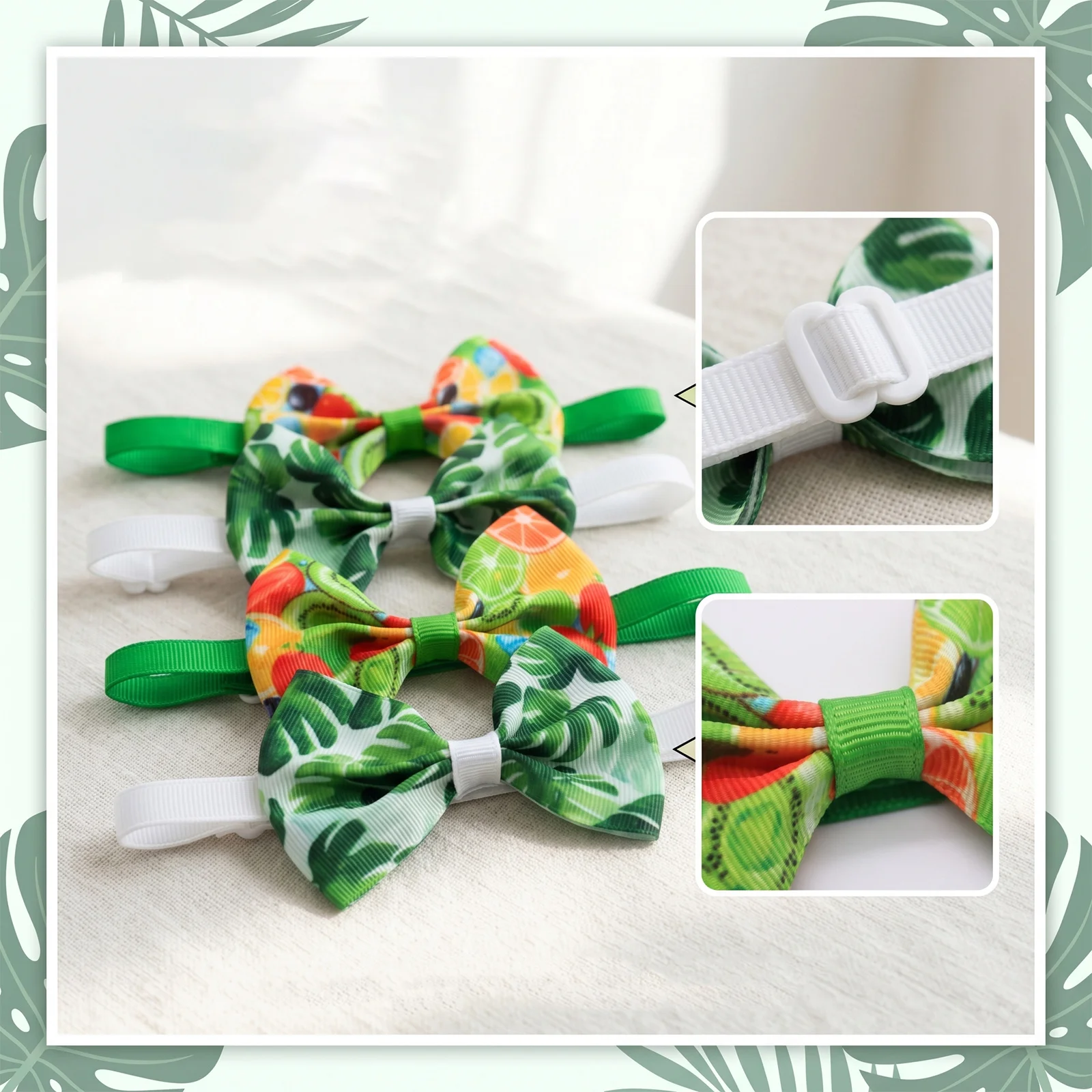 Lazos ajustables con frutas de verano para perros y gatos - imagen 3