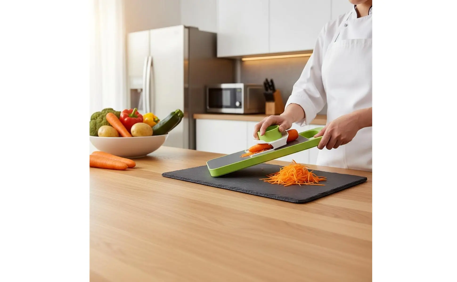 Cortador de verduras con discos intercambiables