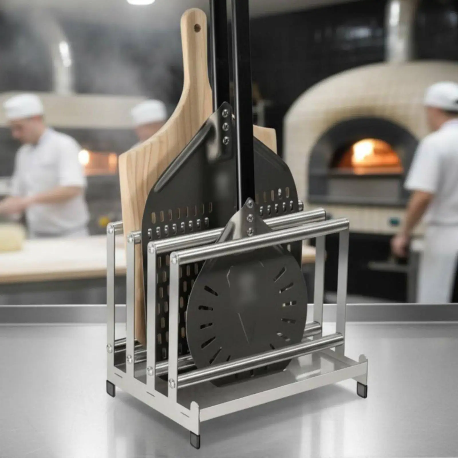 Soporte Pala Pizza Acero Inoxidable – Ventilado y Resistente - imagen 3